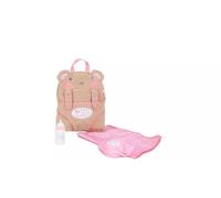 Bear Design Baby Changing Bag, Plush Teddy Style Carrier in Beige and Pink, Diaper Storage Organizer with Bottle Compartments