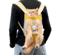 Bear Design Cat Front Carrier Chest Sling Backpack with Bottom Tail Opening | 52×32×11.5 cm Compact Carrier For Travel With Bear Design Supports Outdoor Park Walking Shopping Small Medium Breed Puppy