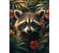 Bear Diamond Art Kits Adults,5D Flowers Diamond Painting Kit for Beginner, DIY Crystal Art Crafts for Adults, Square Rhinestones Paintings Kits for Room Decor Gifts for Women 16x22inch -FZ2508241
