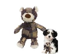 Bear Dog Toy - Plush Squeaky | Chewing Plush Toy for All Aggressive Breed Sized Chewers | Dog Present - Cuddly Animals - Dogs That Need a Juice