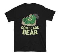 Bear Don't Care Funny Cute Weed Smokers Marijuana Lovers Stoners Gift Men T Shirt Black