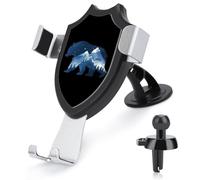 Bear Double Exposure Wildlife Animal Car Phone Mount Cell Phone Holder Automobile Phone Stand Car Accessories