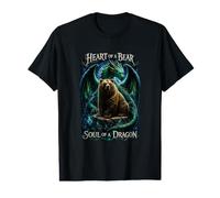 Bear Dragon Fantasy Mythical Creature Wilderness Lovers Value Graphic T-Shirt