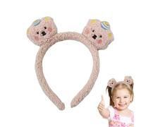 Bear Ears Headband - Bear Plush Makeup Headband - Decorative Hair Accessories, Funny Teen Girls Headgear for Face Washing