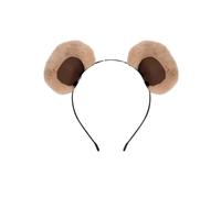 Bear Ears Headband, Chipmunk Ears Headband, Fancy Dress Accessories for Halloween, World Book Day & Cosplay Party, Cute Fluffy Ear Headbands for Daily Face Care, Facial Washing and Make-Up Application
