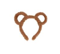 Bear Ears Headband, Chipmunk Ears Headband, Fancy Dress Accessories for Halloween, World Book Day & Cosplay Party, Cute Fluffy Ear Headbands for Daily Face Care, Facial Washing and Make-Up Application
