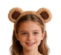 Bear Ears Headband Cute Plush Adjustable Costume