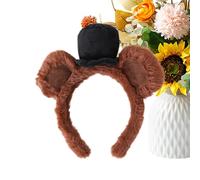 Bear Ears Headband Face Accessory Brown | Plush Bear Ears Headband Halloween Carnival Convention Show Costume Cosplay