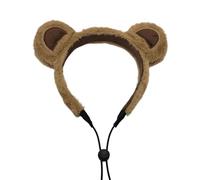 Bear Ears Headband - Plush, 7.87 Inches Animal Ears Headband, Animal Hairband, Cute Cosplay Accessory | Soft Comfortable Hairband, Lightweight Flexible Design For Makeup, Spa, Party Wear, Daily Use