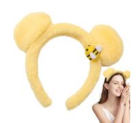 Bear Ears Headband - Soft Plush Cartoon Headwear - Cute Bear Ears Headband for Gathering Girlfriends Festival Women Travel Camping Daily Outgoing Dating