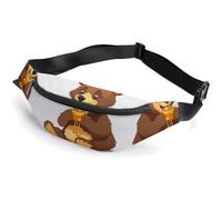 Bear Eating Fanny Pack Fanny Packs for Women Men Waist Bag Mens Fanny Pack Womens Fanny Pack Fanny Pack Men Running Fanny Pack Small Fanny Packs for Women, style, 36*15cm