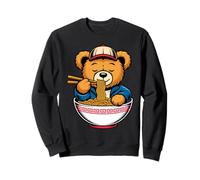 Bear Eating Ramen Noodles Japanese Kawaii Anime Sweatshirt