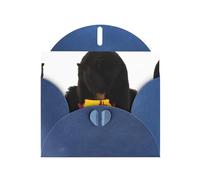 Bear Eats Honey Blue prints Greeting Cards 6x4-inch with Envelope | Perfect for writing greetings and thank-you notes