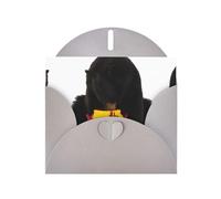 Bear Eats Honey Gray prints Greeting Cards 6x4-inch with Envelope | Perfect for writing greetings and thank-you notes