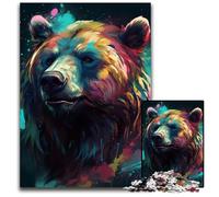 Bear Enchanted 1000Pieces Puzzle Gifts Difficult Puzzles for Adults for Home Decor Ideal ChristmasNew Year Gift for Teenagers 1000 PCS(75x50cm)