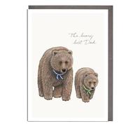Bear Father's Day Card - 'The Beary Best Dad ' - Card for Him - Papa Bear