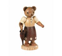 Bear, female, height 10 cm / 4 inch, original Erzgebirge by Mülle.. MU 45108 NEW
