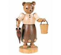 Bear, female, height 15 cm / 6 inch, original Erzgebirge by Müller Seiffen