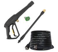 Bear Force High Pressure Water Spray Gun Wand Jet Nozzle Tips & 32FT Hose, Power Washer Water Gun Compatible with Some of Greenworks Karcher Ryobi Homelite Electric Pressure Washer Max 1900 PSI