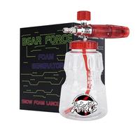 BEAR FORCE Pressure Washer Aluminium Foam Cannon Foam Generator Snow Foam Lance 1/4" Quick Release Car Wash Foam Lance Pot, Adjustable Nozzle High Pressure Washer Soap Dispenser Bottle (1L)
