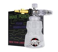BEAR FORCE Pressure Washer Aluminium Foam CannonSnow Foam Lance Car Wash Foam Lance Pot, AdjustableNozzle for Lavor, for Michelin, for Mac Allister, for Cecotec,for Black & Decker, for Bosch AQT