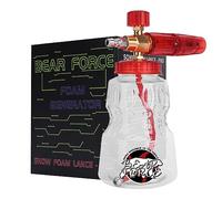 BEAR FORCE Pressure Washer Brass Foam Cannon Foam Generator Snow Foam Lance with 1/4” Quick Connector & 1.25mm & 1.10mm Nozzle for Portland Husky Ryobi Greenworks Pressure Washer