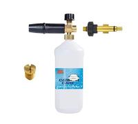 BEAR FORCE Pressure Washer Snow Foam Lance with 1.25mm Stainless Steel Nozzle, 1L Bottle, Adjustable Foam Gun, Compatible with Lavor, Lavorwash, Vax, Champion, Sterwins High Pressure Washers
