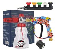 BEAR FORCE Pressure Washer Spray Gun M22 Thread & 1/4" Quick Plug Snow Foam Lance 1L Set for Lavor, for Vax, for Elitech, Car Wash, Car Cleaning