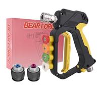 BEAR FORCE Pressure Washer Water Gun with Connectors for Bosch/Lavor Vax | Stainless Steel Connector, Heavy Duty, Multiple Spray Patterns, Deep Cleaning, Ergonomic Grip, Car Wash, Car Care