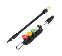 Bear Force Replacement Pressure Washer Spray Wandwith Turbo Nozzle and 5 Spray Tips and Nozzle HolderCompatible with Vax Sterwins Parkside Lavor