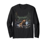Bear Forest Rustic Landscape Long Sleeve T-Shirt