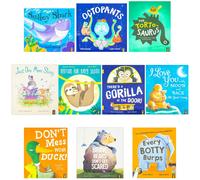 Bear & Friends 10 Picture Books Collection Set (Smiley Shark, Octopants, The Tortosaurus, Just One More Story and More)