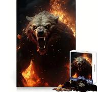 Bear From Hell 1000 Piece Jigsaw Puzzles for Adults Jigsaw Smart Challenge Calm Downtime Fine Lock Unique Gift (50x75cm)