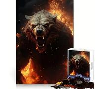 Bear From Hell 1000 Pieces Puzzles for Adults Analytical Skill Tranquil Pastime Tight Join Festive Present (38x26cm)