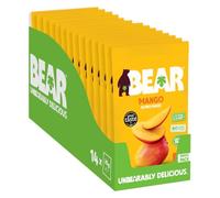 BEAR Fruit Dried Mango Packs - Gently Baked Fruit - Healthy - Vegan - 14 x 35g