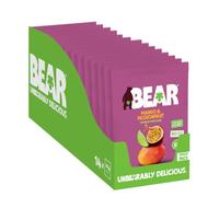 BEAR Fruit Dried Mango & Passionfruit Packs - Gently Baked Fruit - Healthy - Vegan - 14 x 30g