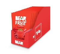 BEAR Fruit Dried Strawberry Packs - Gently Baked Fruit - Healthy - Vegan - 14 x 35g