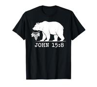 Bear Fruit John 15:8 Christian Faith Vine T-Shirt