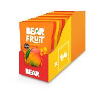 BEAR FRUIT Mango, Pineapple & Strawberry Variety Pack - Tropical Mixed Case - Gently Baked Fruit - Healthy - Vegan - 14 x 35 g