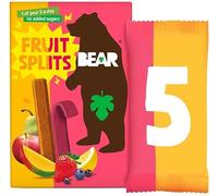 BEAR Fruit Splits Multipack 5x20g - Delicious Real Fruit Snacks (Sour Berry & Mango)