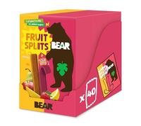 BEAR Fruit Splits Sour Berry & Mango (Pack of 40) - 100% Fruit, No Added Sugar, Ideal lunchbox snack for kids or On-the-Go