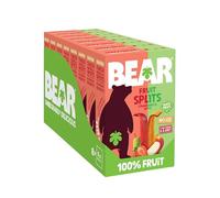 BEAR Fruit Splits Strawberry & Apple (Pack of 40) - 100% Fruit, No Added Sugar, Ideal lunchbox snack for kids or On-the-Go