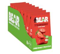 BEAR Fruit Strawberry - Sharing Pack - Gently Baked Fruit - Healthy - Vegan - 8 x 90g
