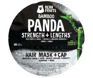 Bear Fruits Bamboo Strength + Length Hair Mask with Panda Cap, 20 ml