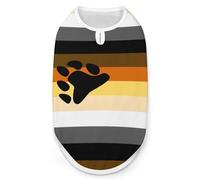 Bear Gay LGBTQ Flag Funny Dog Vest Cute Sleeveless Pet Shirt Pullover Cats T-Shirts Tank Tops M