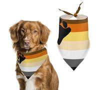 Bear Gay Proud Flag Dog Bandana Puppy Cat Scarfs Bibs Washable Triangle Kerchief Pet Gifts