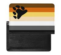 Bear Gay Proud Flag Passport Holder Travel Wallet Cover Case with Card Slot Organiser for Men Women