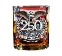 Bear Glasses - 250th American Commemorative Eagle Flag Glassware,Men Drink Cups Alcohol Glasses,for Bourbon Wine Cocktail Independence Day Party Birthday Holiday