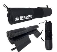 BEAR GRIP - Barbell Squat Pad, Professional Standard Heavy Duty Weight Lifting Barbell Pad with Secure Hook and Loop Fastener (Black ver2)