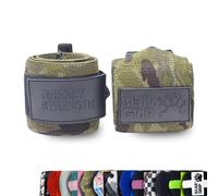 BEAR GRIP Grizzly Wrist Wrap - Power Lifting Wrist Wrap | 18 in/Camo Green